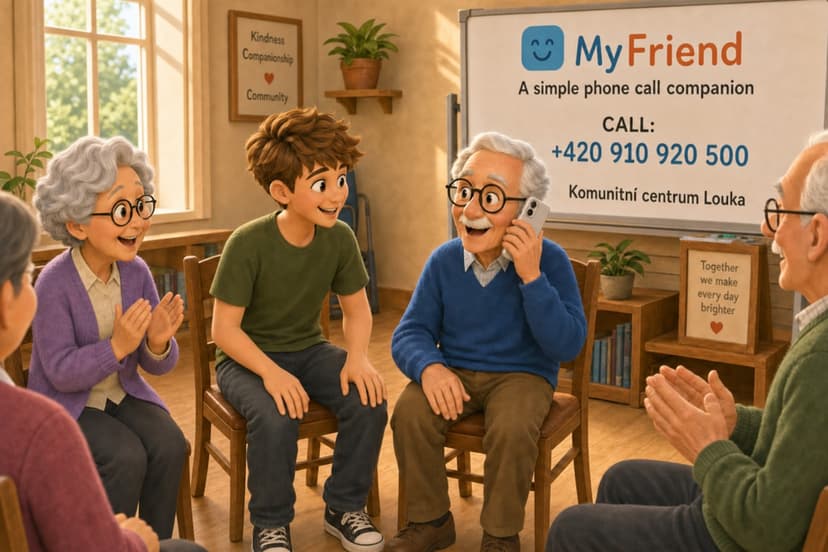 プラハの介護施設でのMyFriendイベント